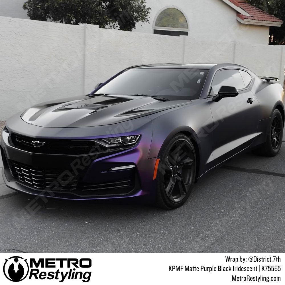 Chevy Matte Purple Black Wrap