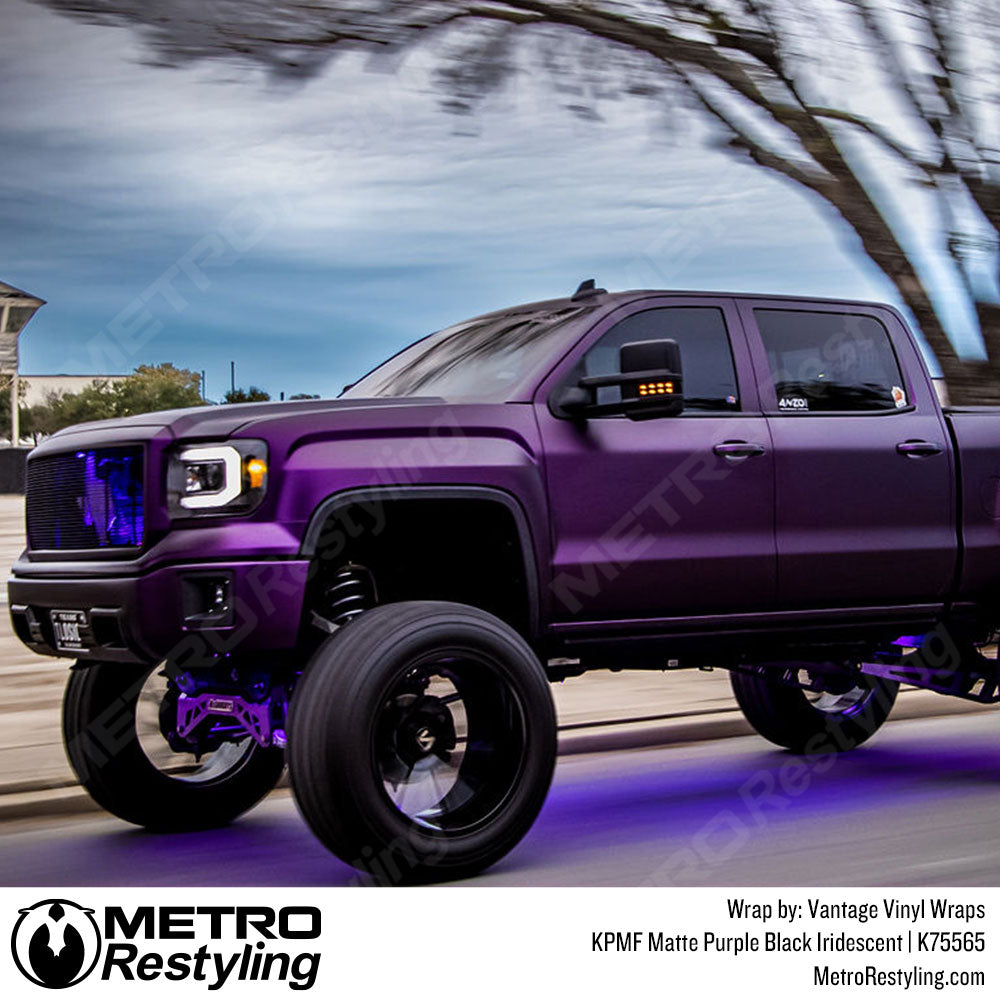 Purple Black Iridescent GMC Wrap