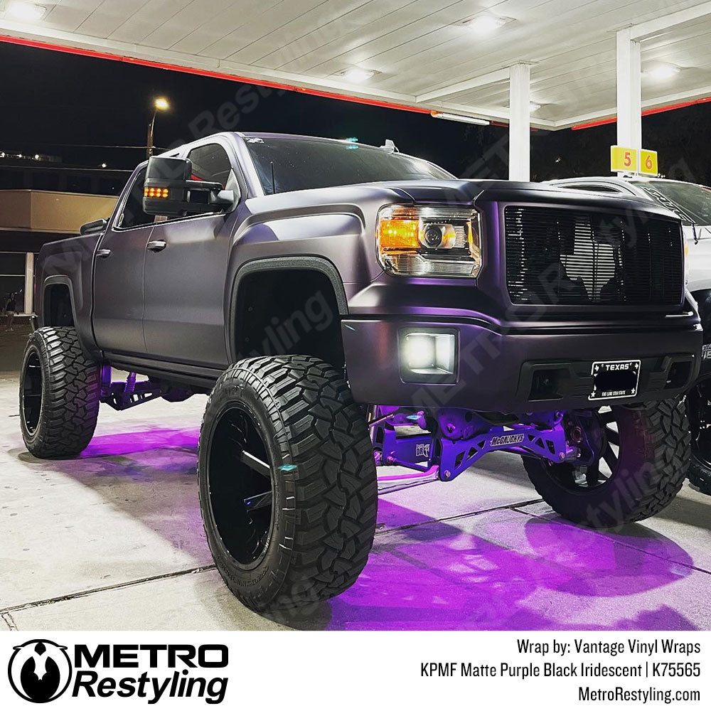 Purple Black Iridescent GMC Vinyl
