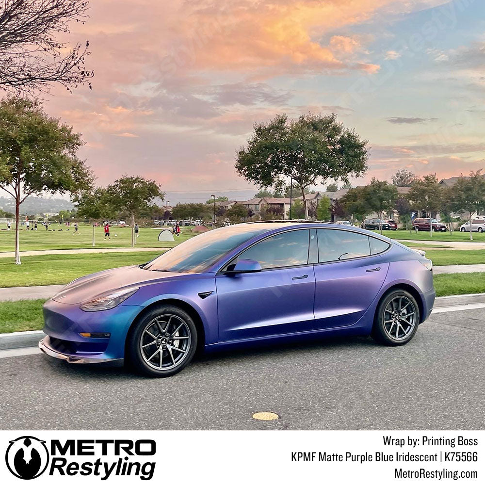 Matte Purple Blue Iridescent Vinyl