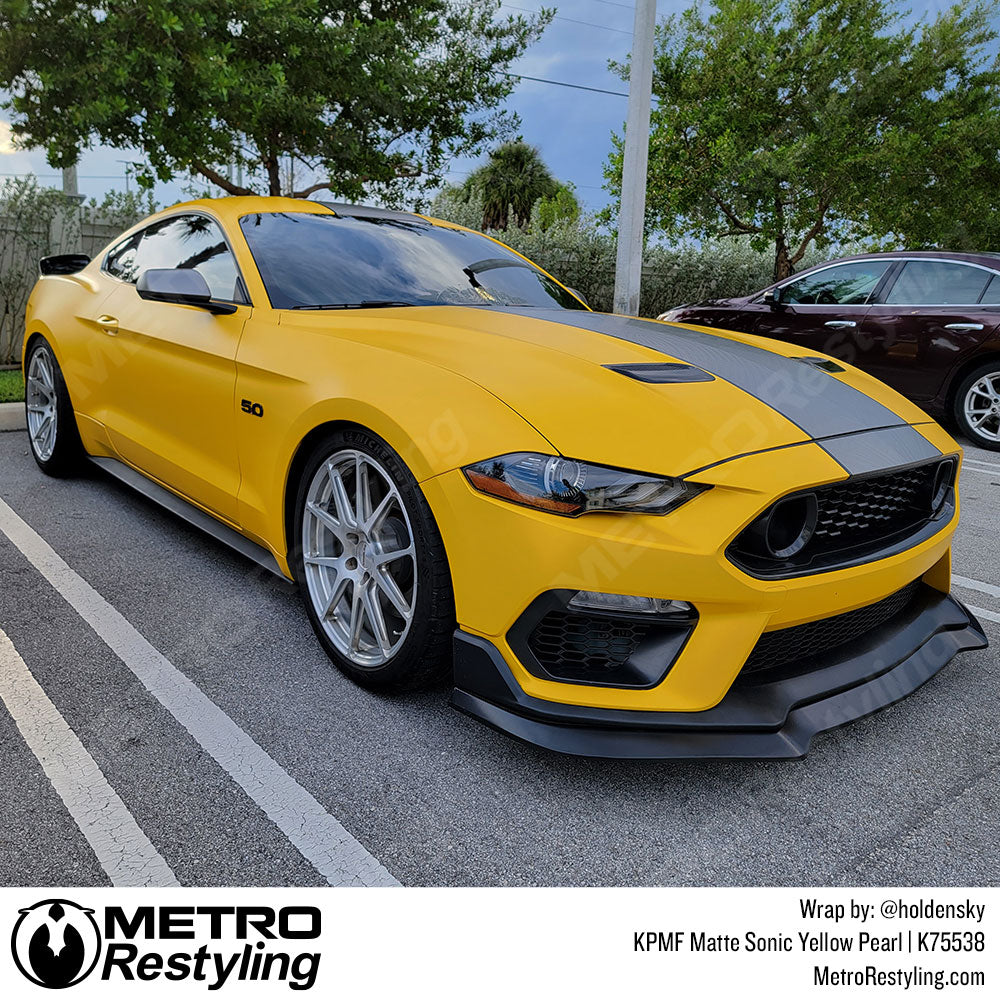 Matte Sonic Yellow Pearl Wrap