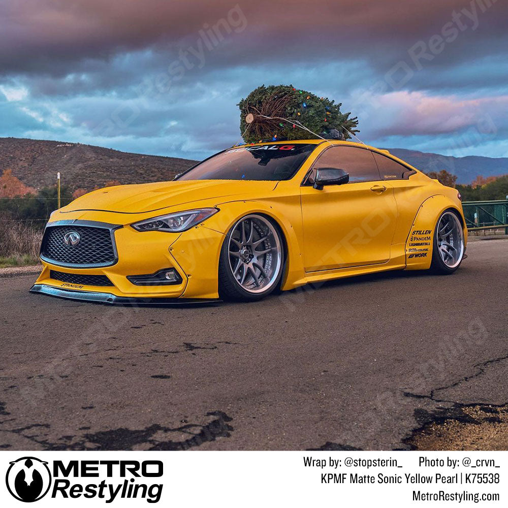 sonic yellow infiniti wrap