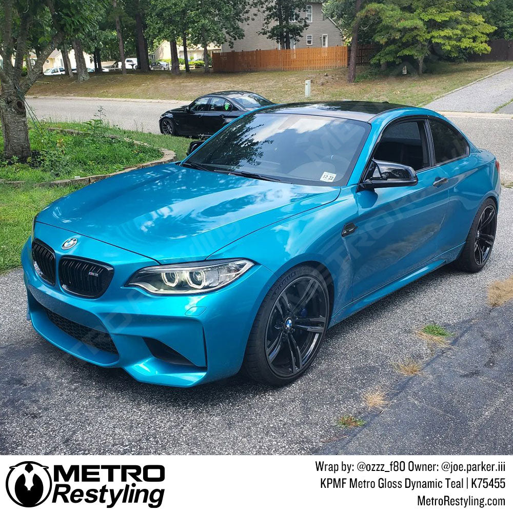 Gloss Teal BMW M2 Wrap