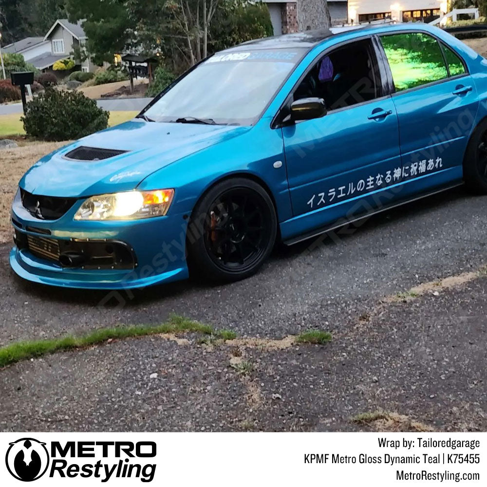 Mitsubishi Dynamic Teal Wrap