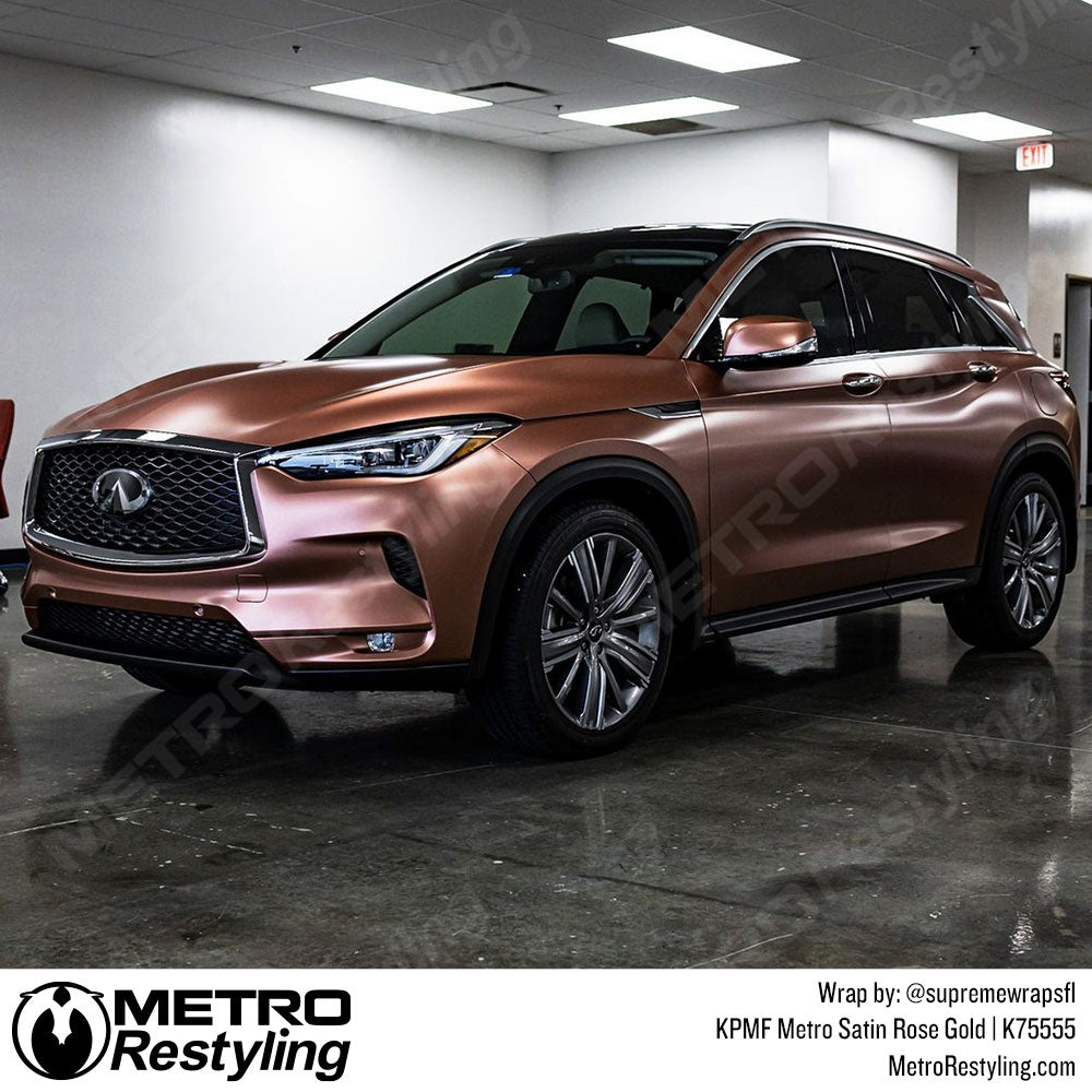 satin rose gold infiniti wrap