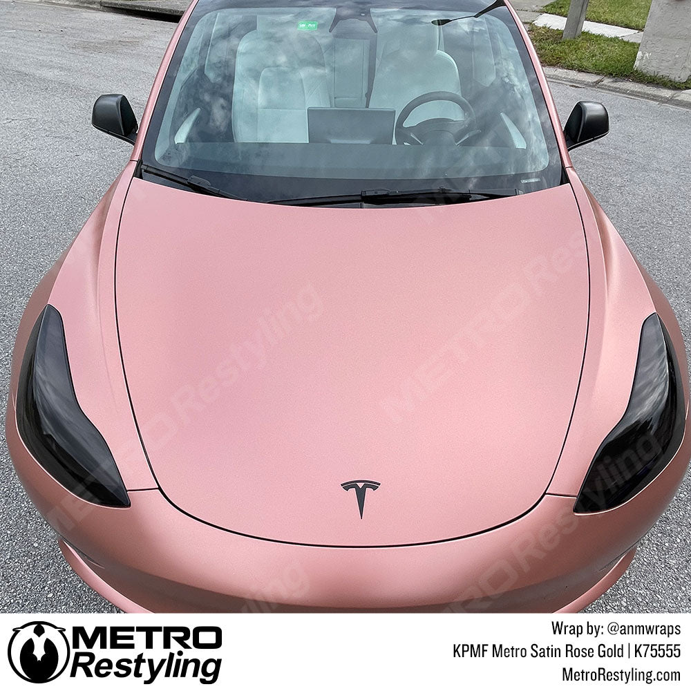 KPMF K75500 Metro Satin Rose Gold Vinyl Wrap | K75555