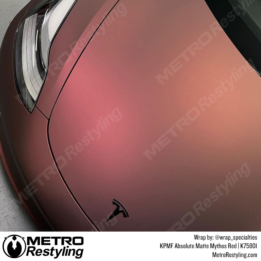 Absolute Matte Mythos Red Tesla