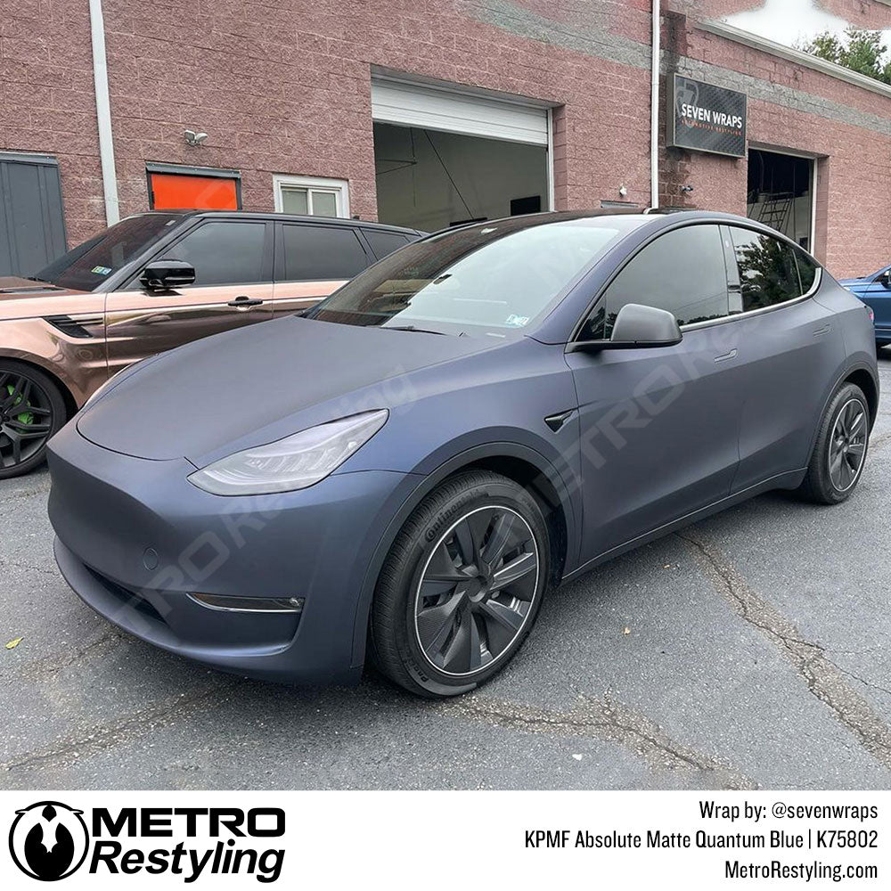 Absolute Matte Quantum Blue Tesla