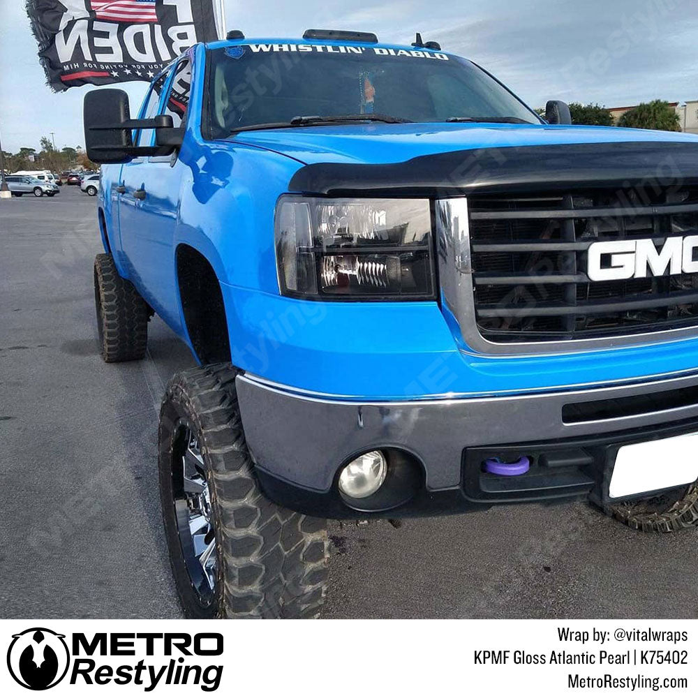 Gloss Atlantic Pearl Truck Wrap