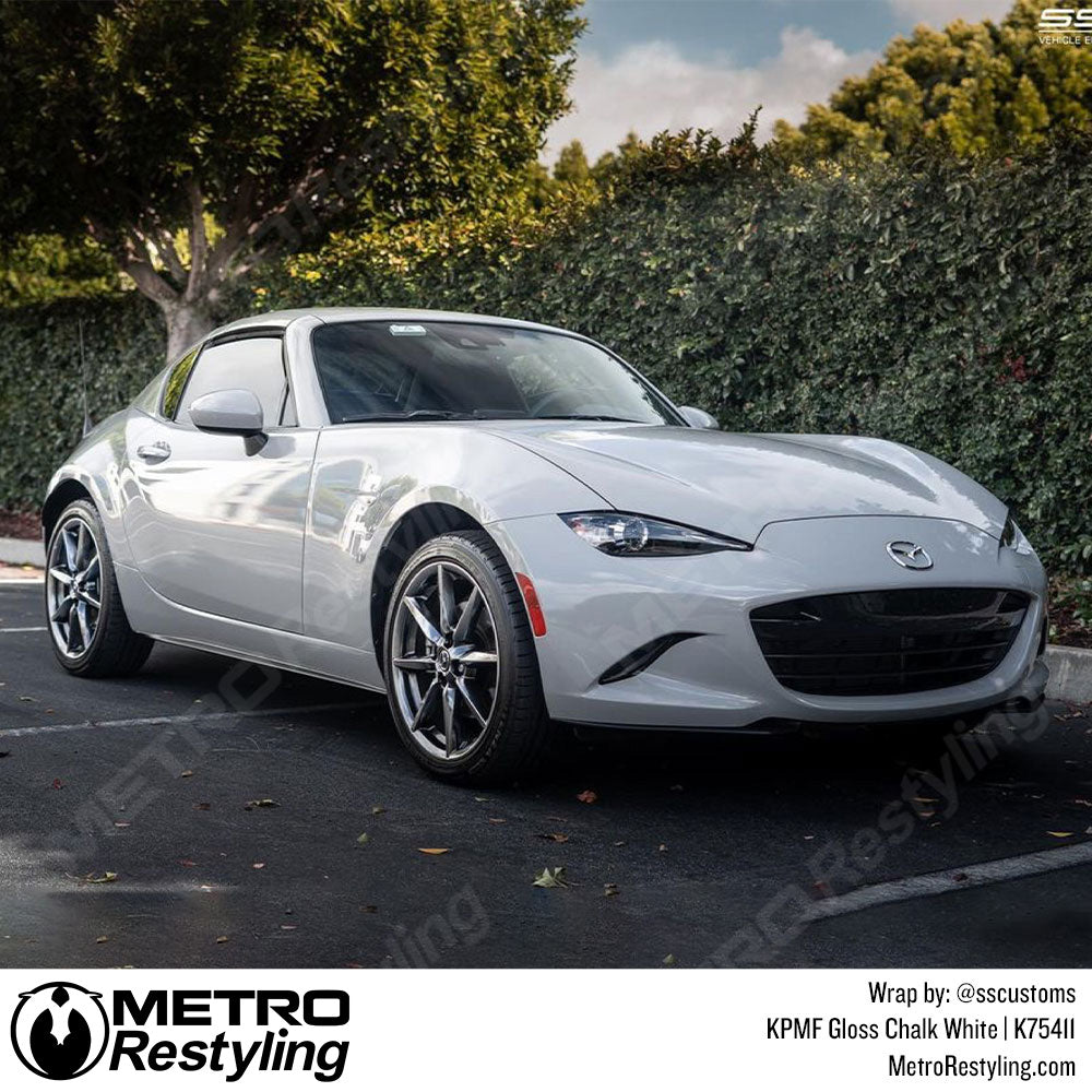 Gloss Chalk White Mazda Wrap