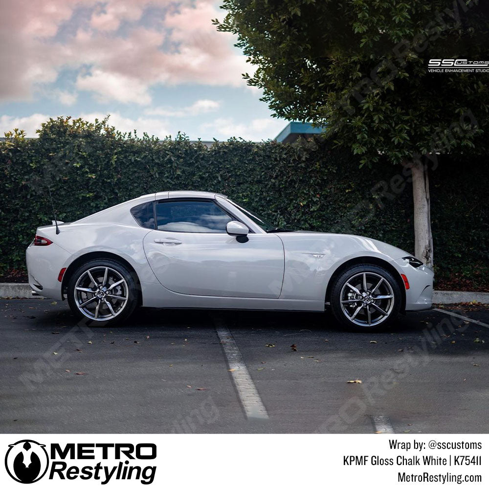 Gloss Chalk White Mazda Wrap