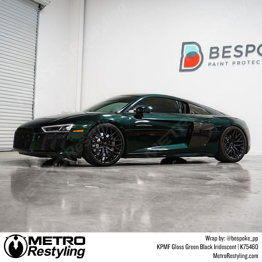 Green Black Vinyl Wrap KPMF