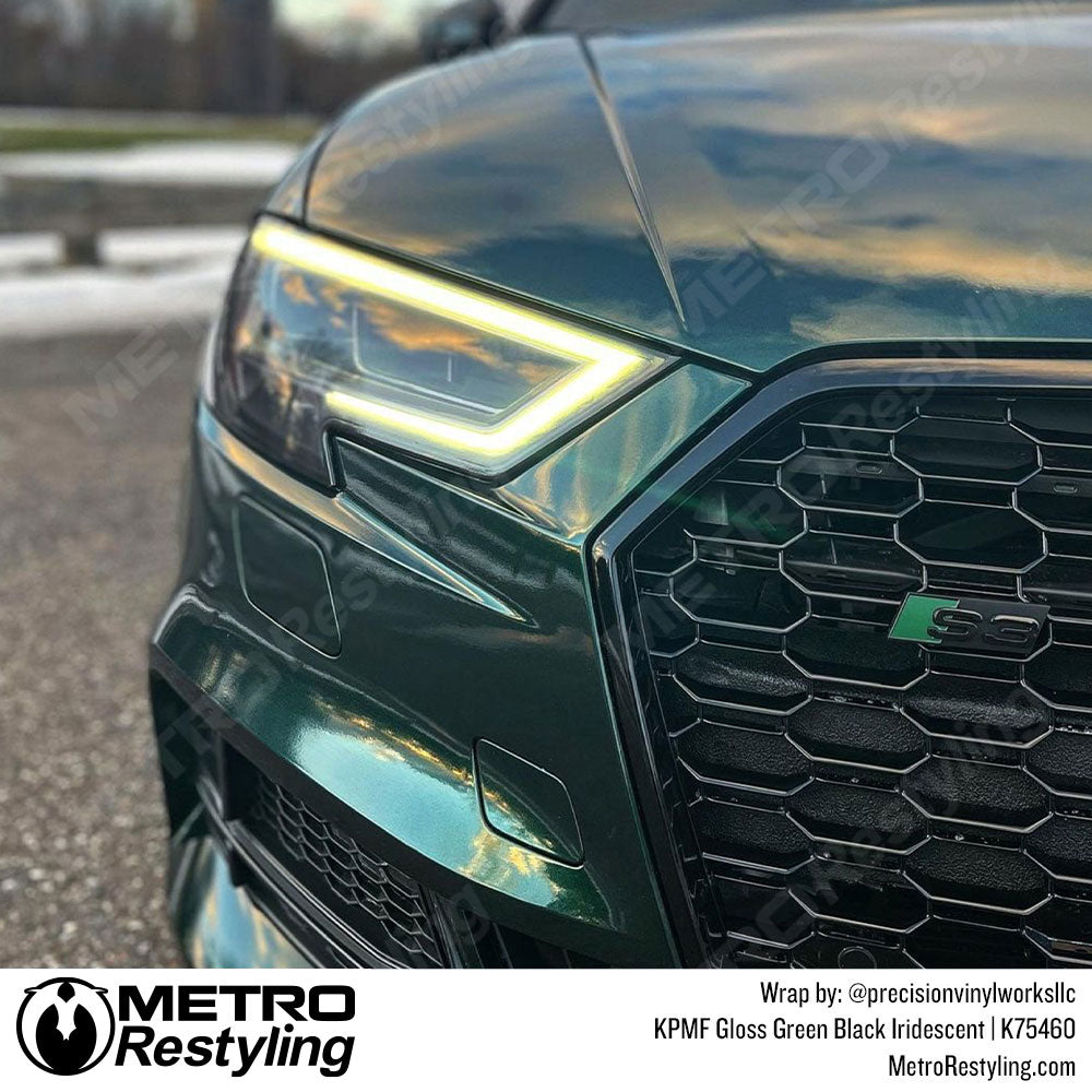Gloss Green Black Iridescent Audi Vinyl