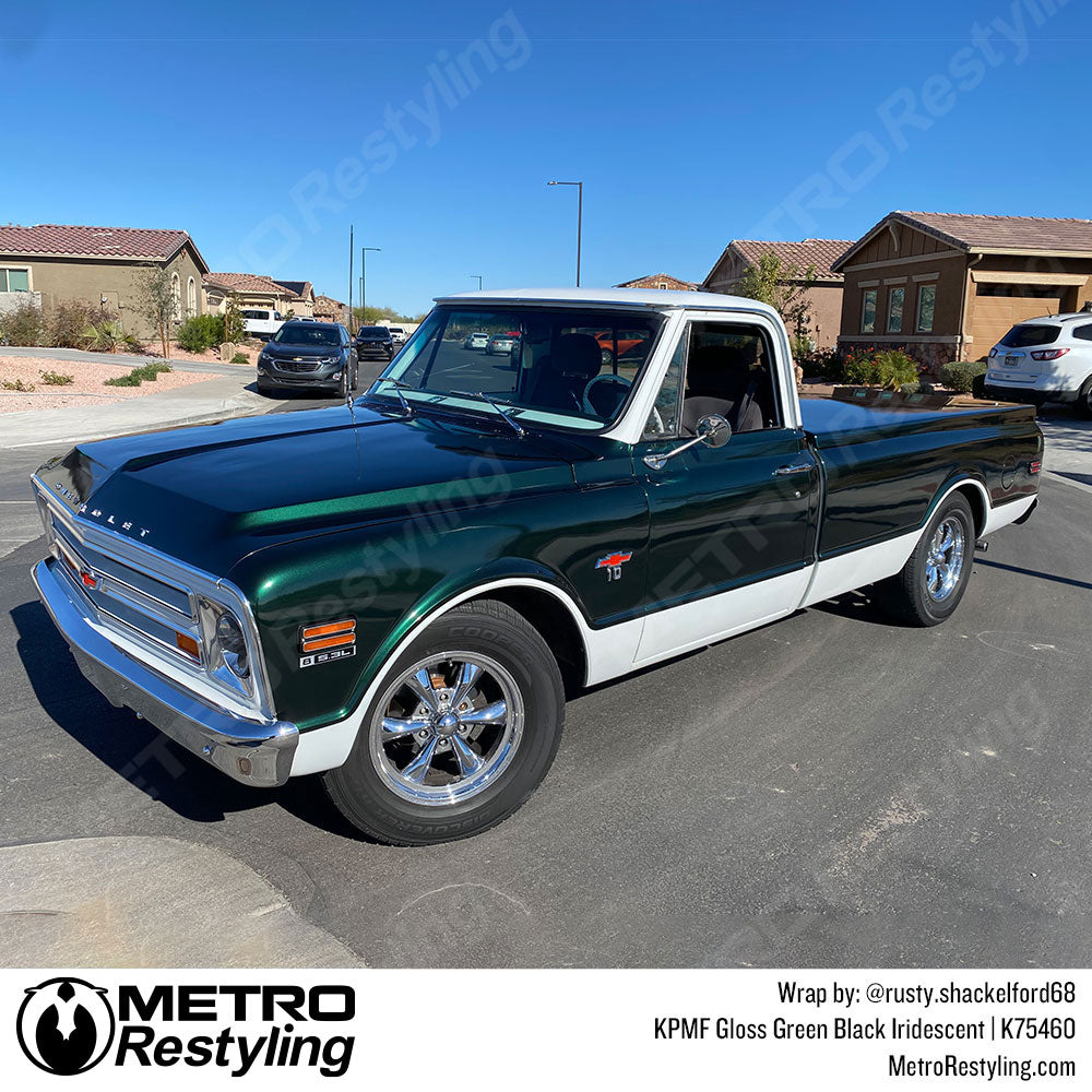 Chevy truck Green Black Iridescent Vinyl