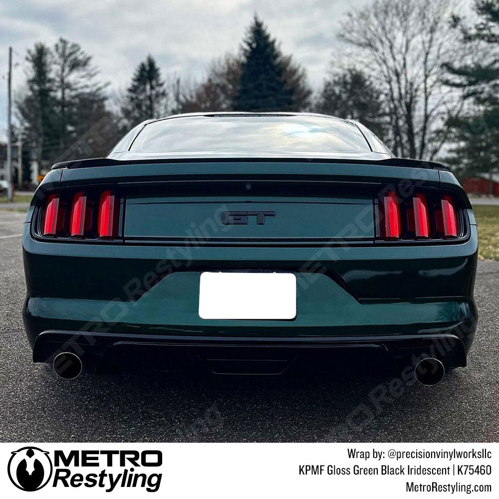 Gloss Green Black Iridescent Vinyl