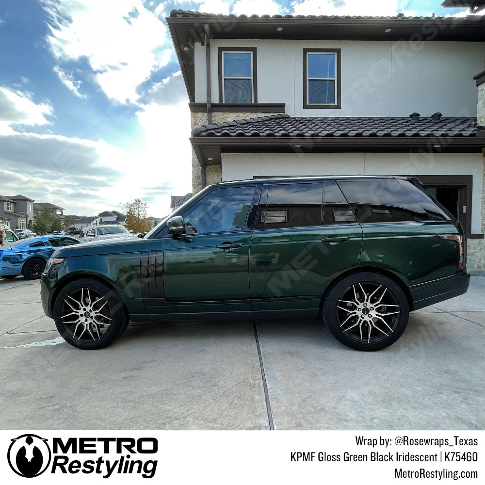 KPMF Green Black iridescent Range Rover Vinyl Wrap