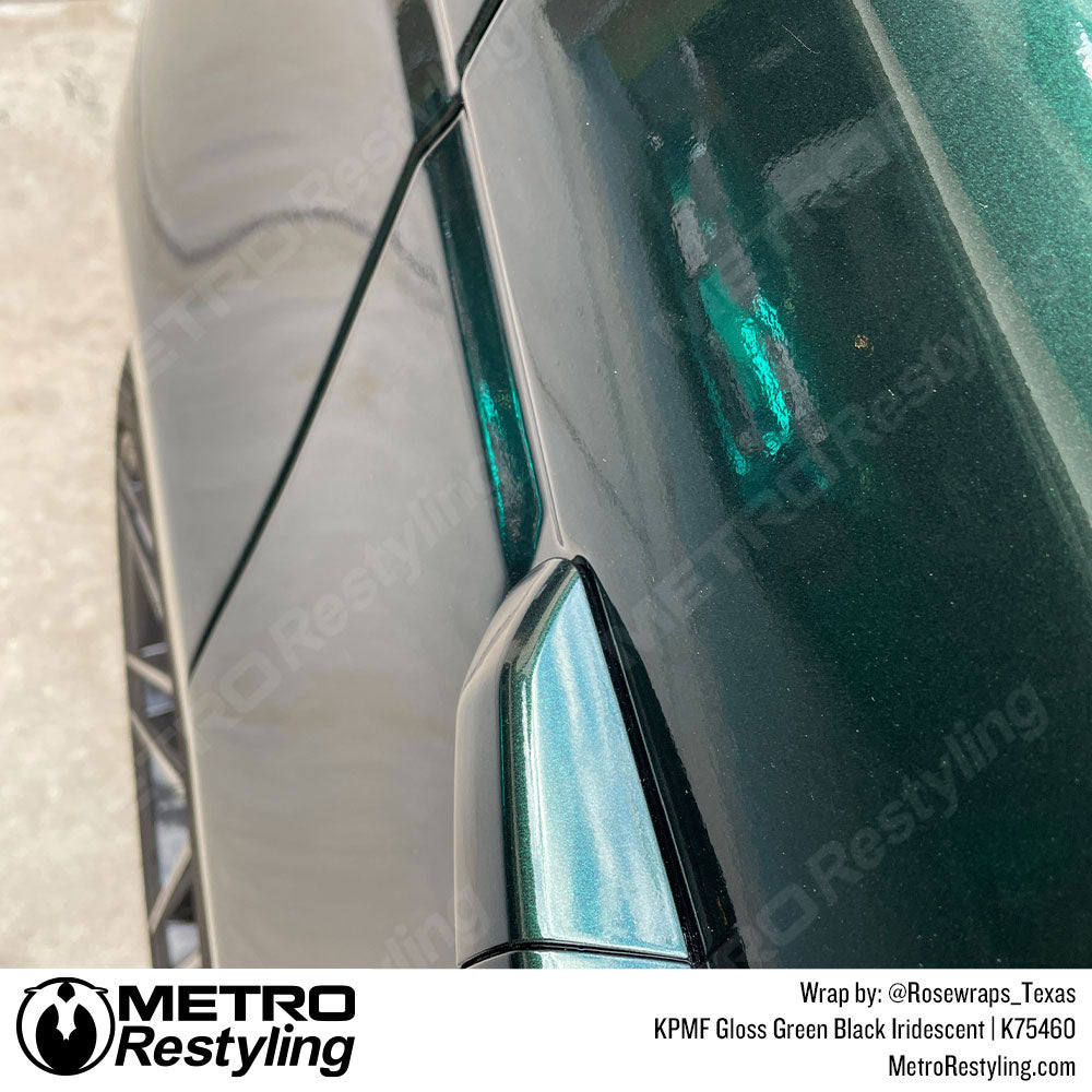 Gloss Green Black Range Rover Wrap