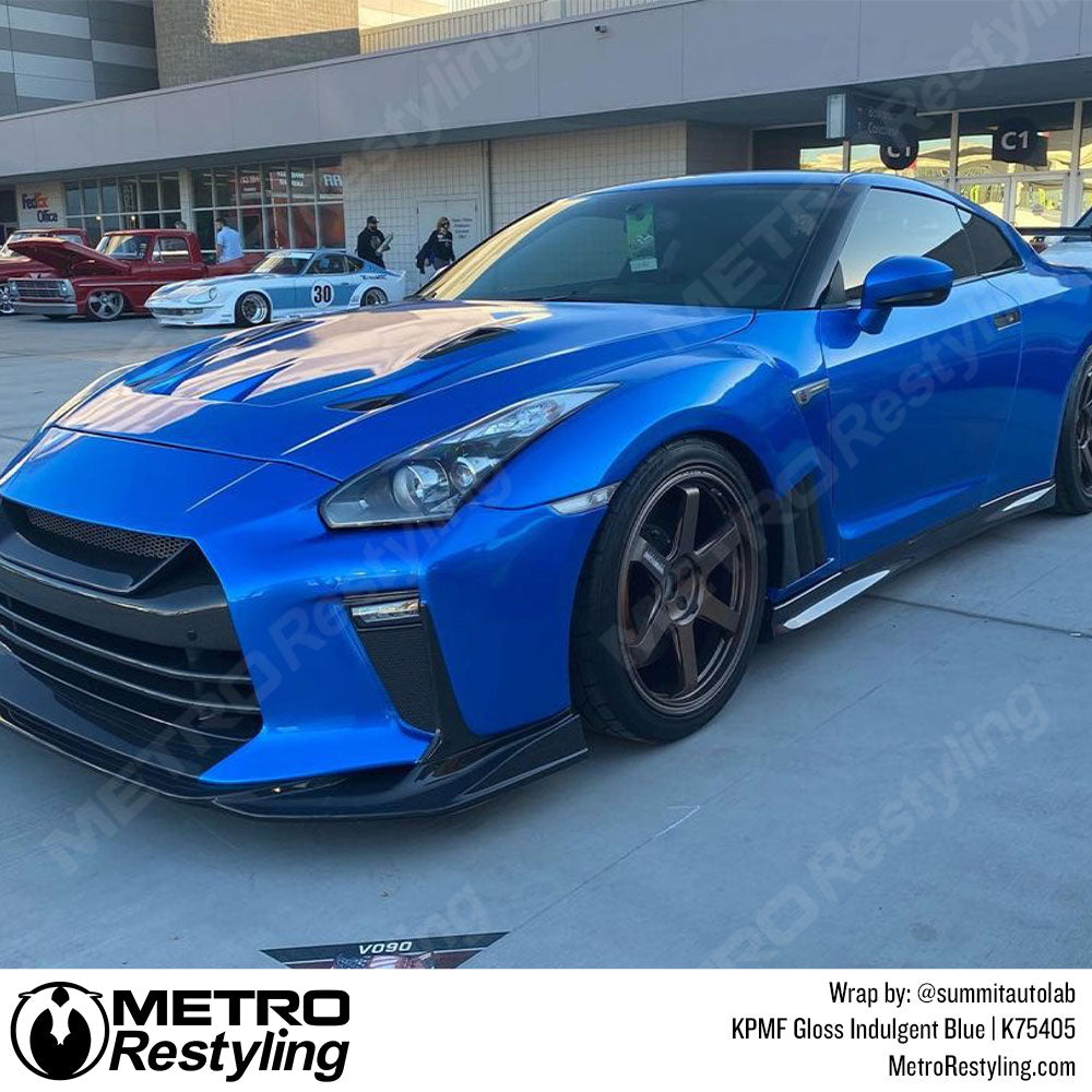Gloss Indulgent Blue Nissan Wrap