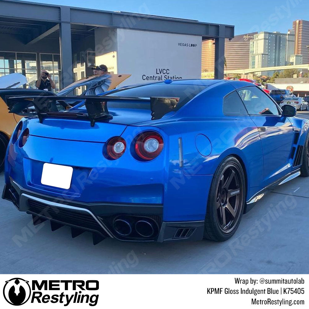 Gloss Indulgent Blue Nissan Wrap