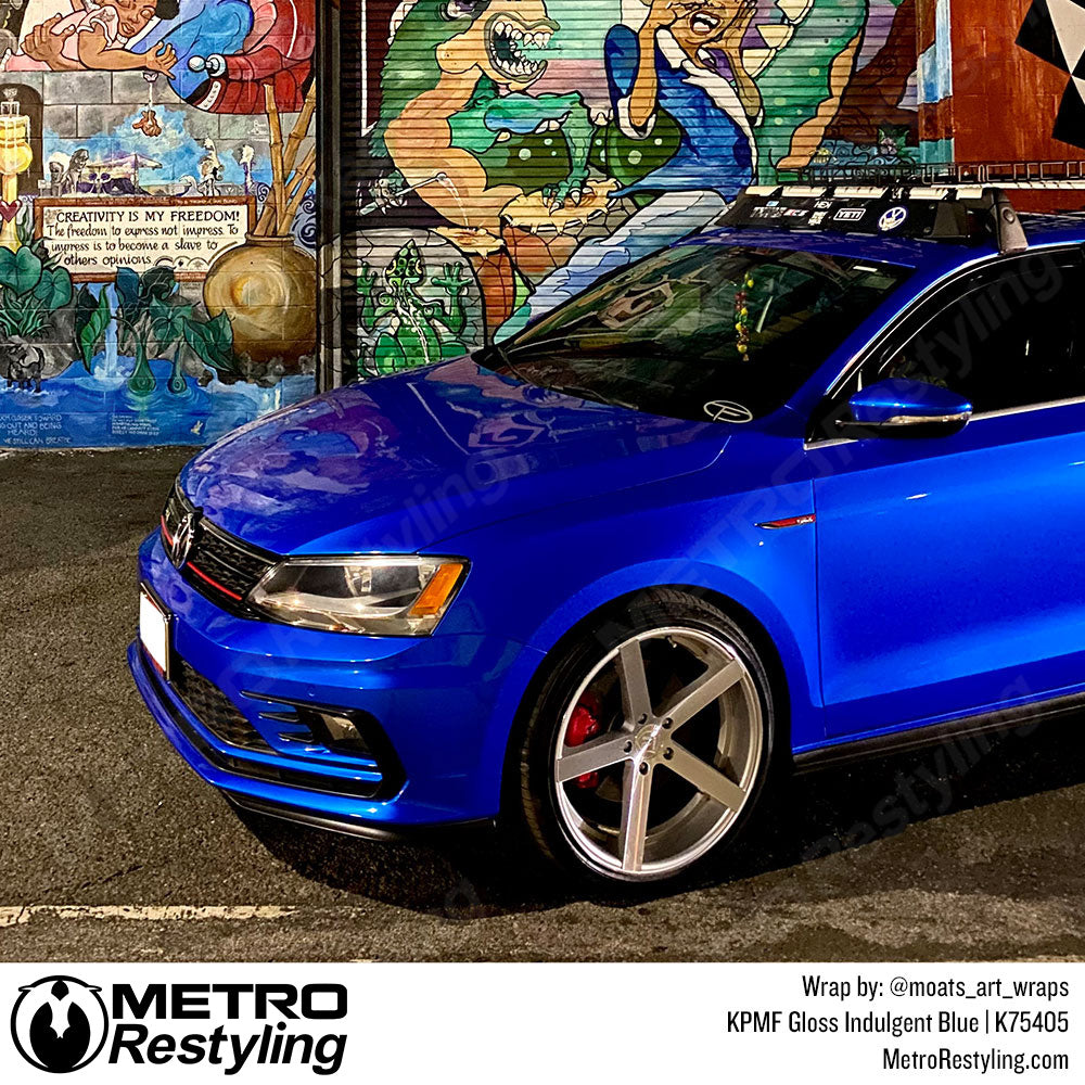 Gloss Indulgent Blue Vinyl Wrap
