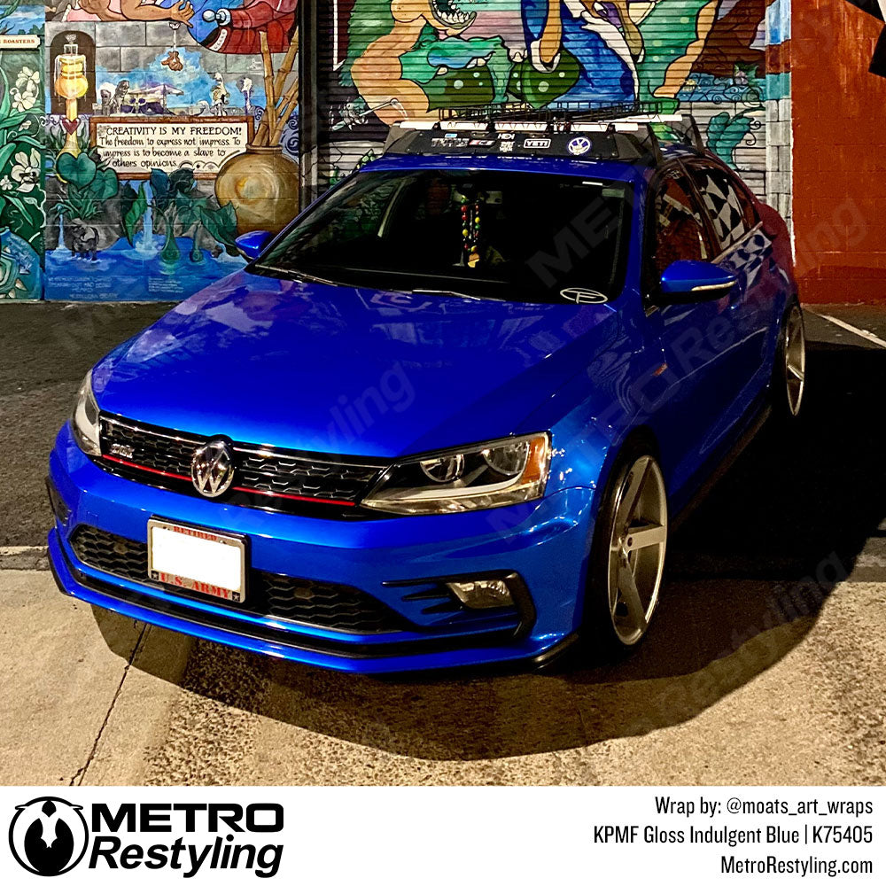 Gloss Indulgent Blue Volkswagen Wrap