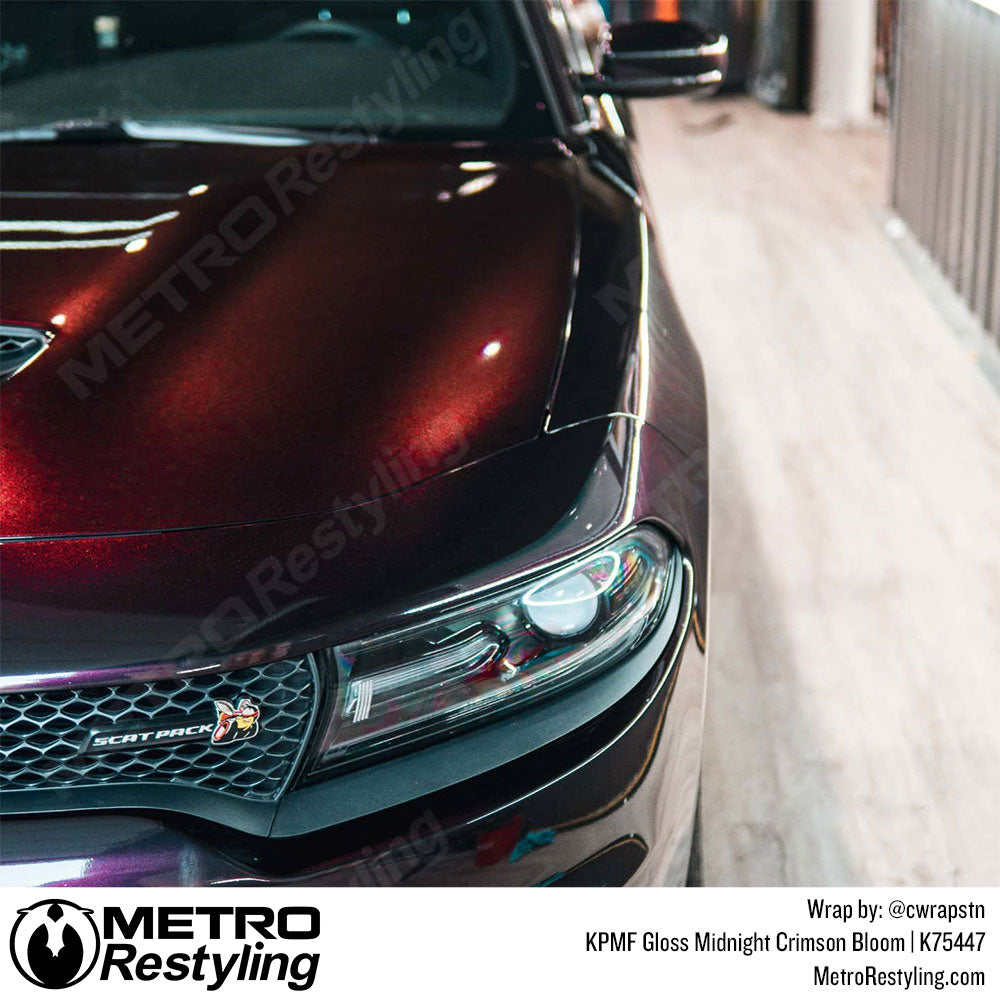 Gloss Midnight Crimson Bloom Charger