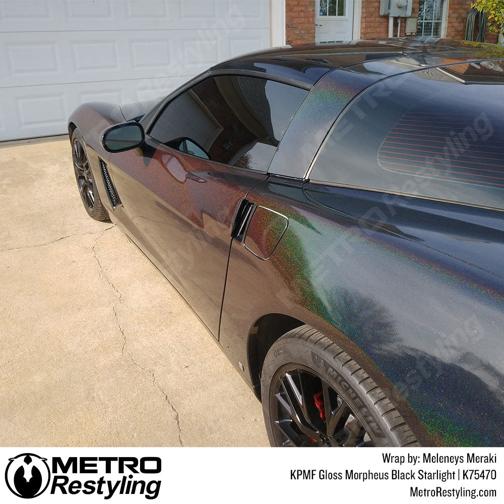 Gloss Morpheus Black Starlight Iridescent car wrap