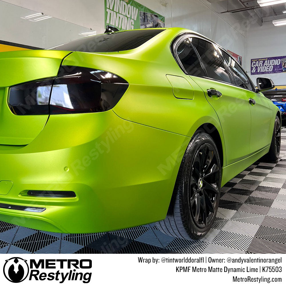 BMW Lime Vinyl Wrap