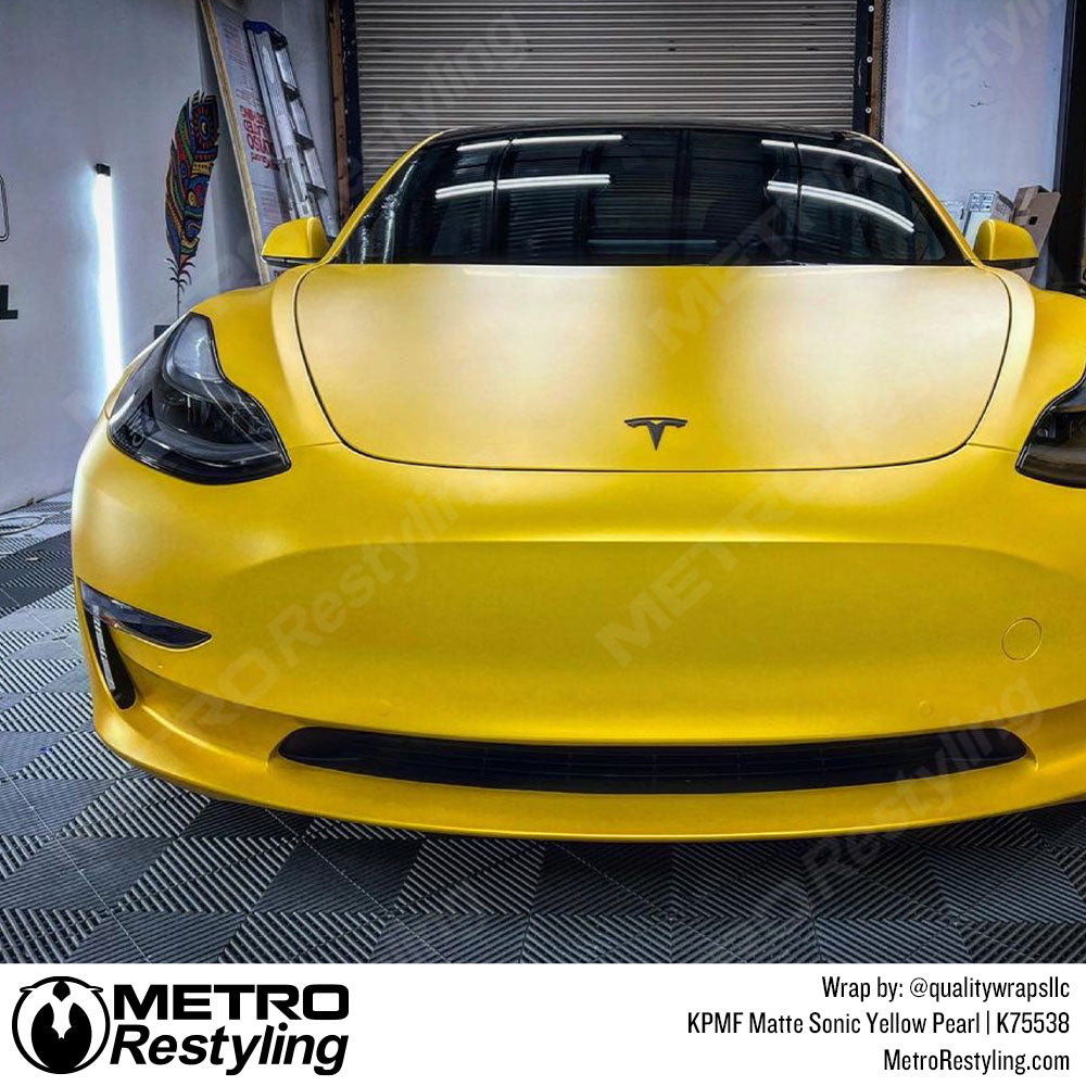 Tesla Yellow Wrap