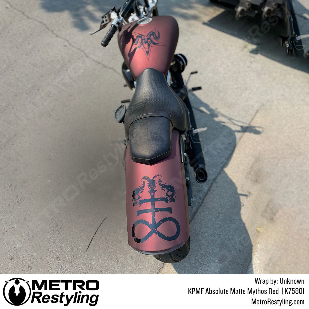 Matte Red Motorcycle