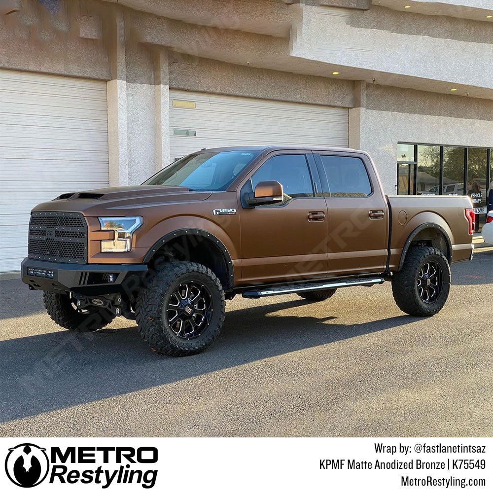 Matte Anodized Bronze Truck Wrap