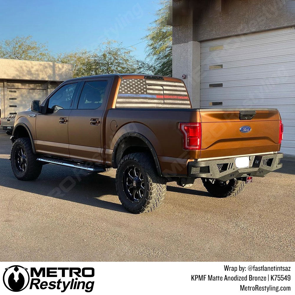 Matte Anodized Bronze truck Wrap