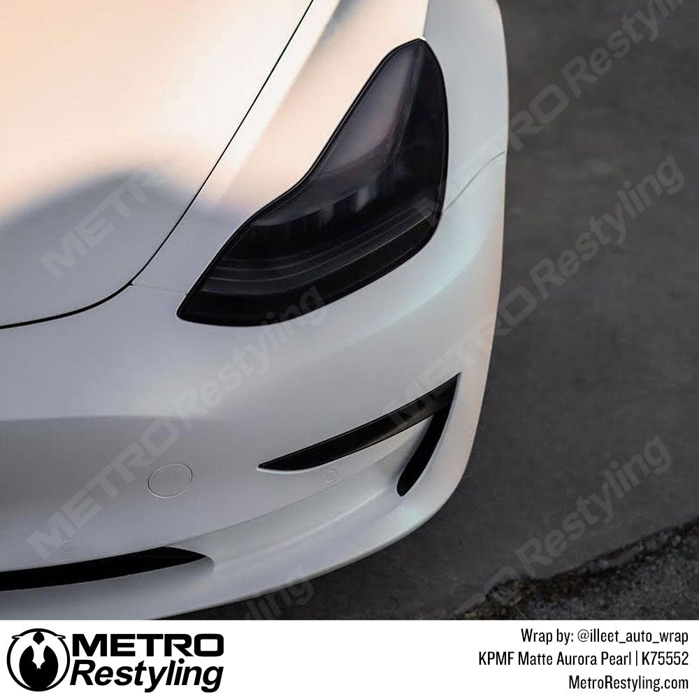 Matte Aurora Pearl Vinyl Tesla Wrap