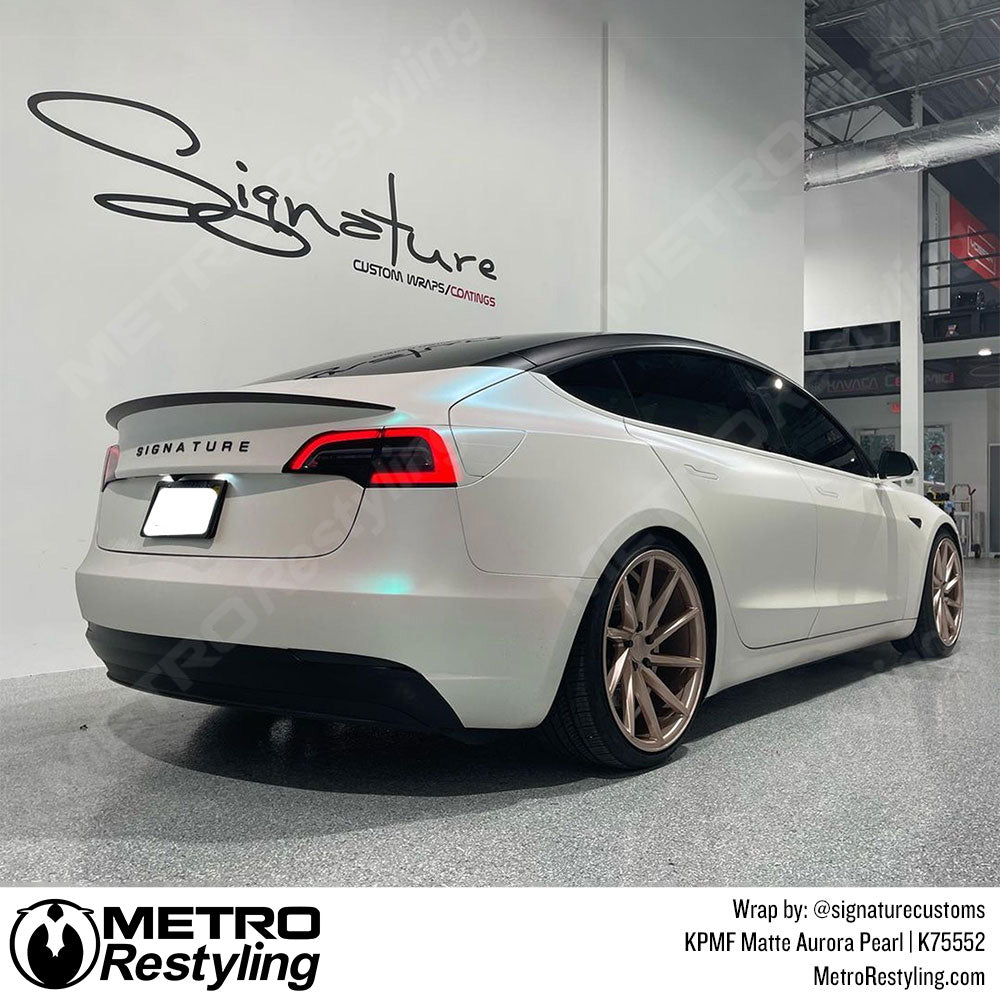 Matte White Pearl Vinyl Wrap