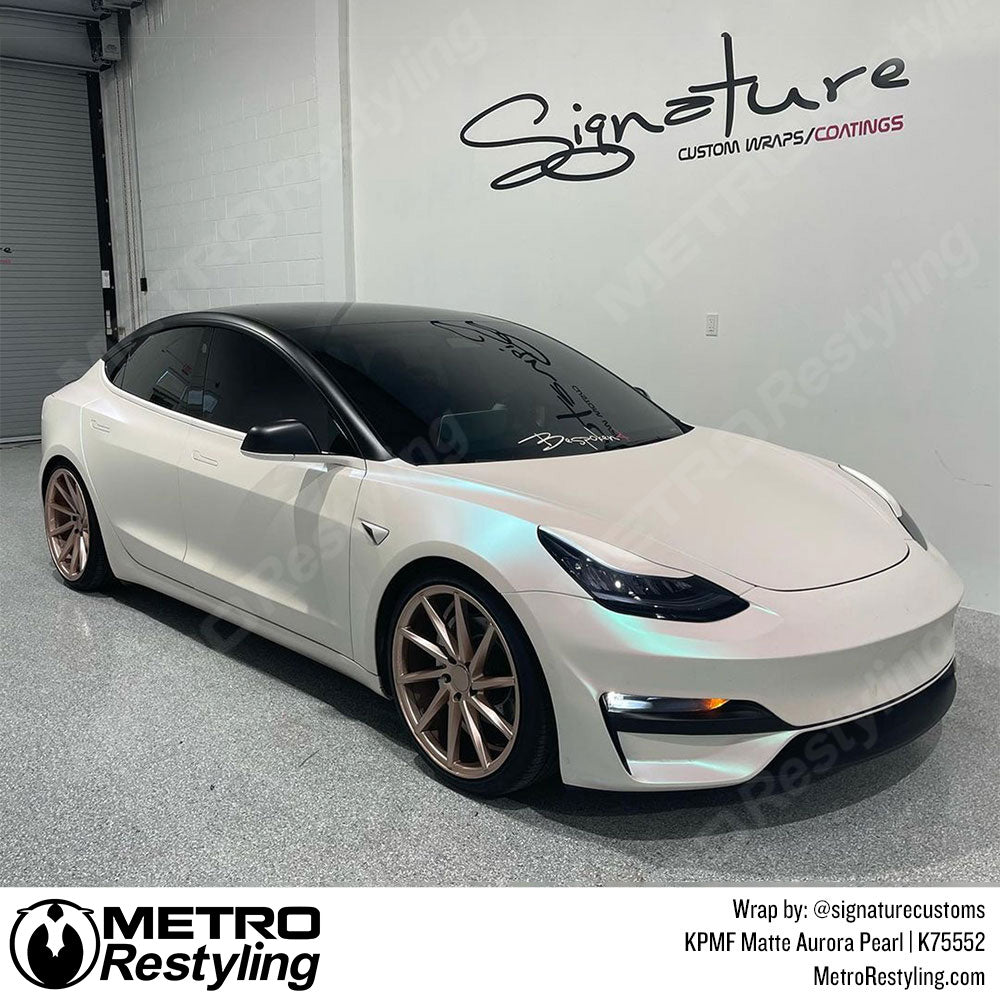 Matte White Pearl Vinyl Wrap