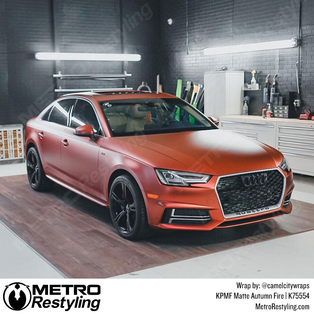 Matte Autumn Fire Audi Wrap