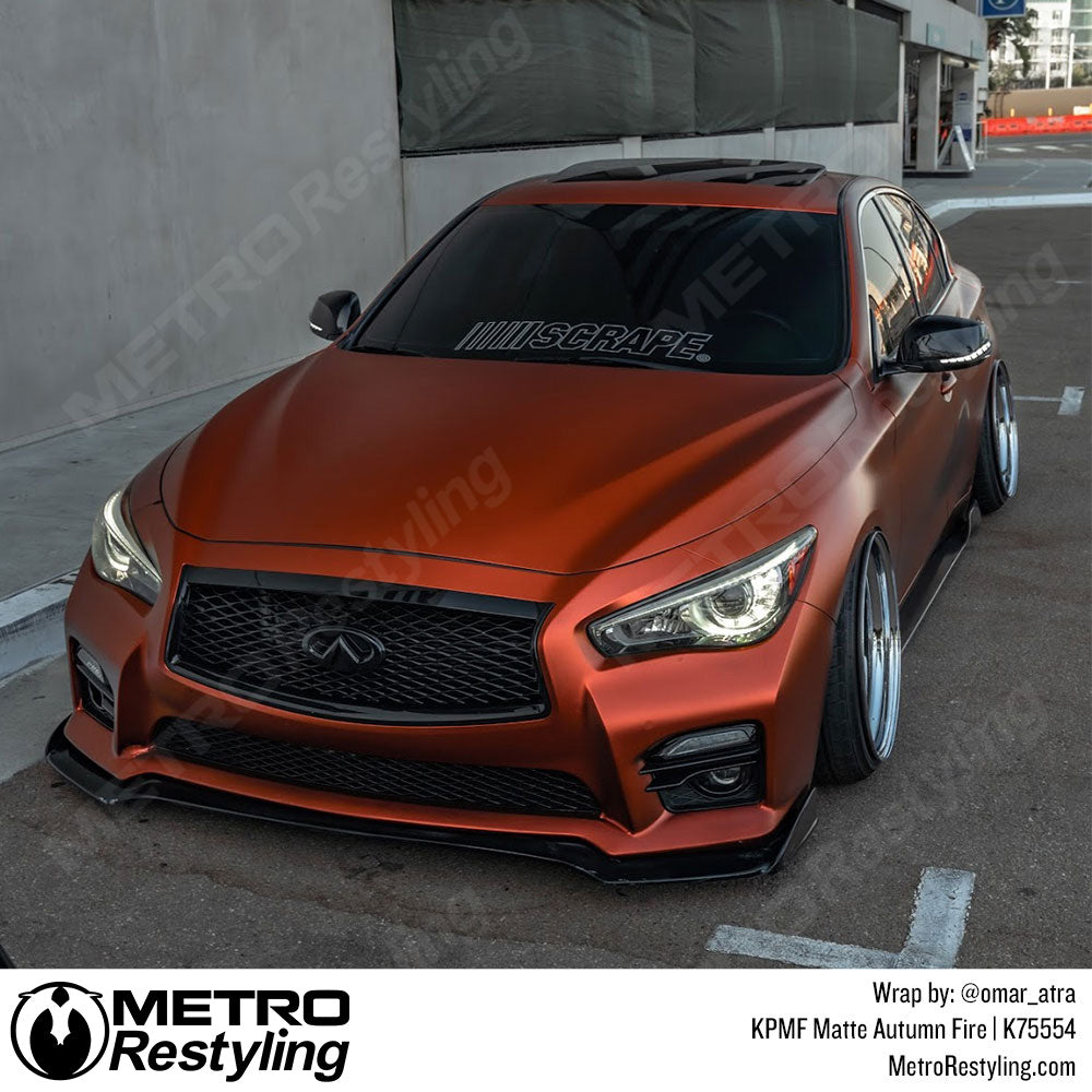 Matte Autumn Fire Infiniti Wrap