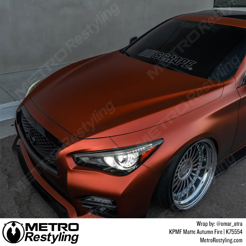 Matte Autumn Fire Lexus Wrap