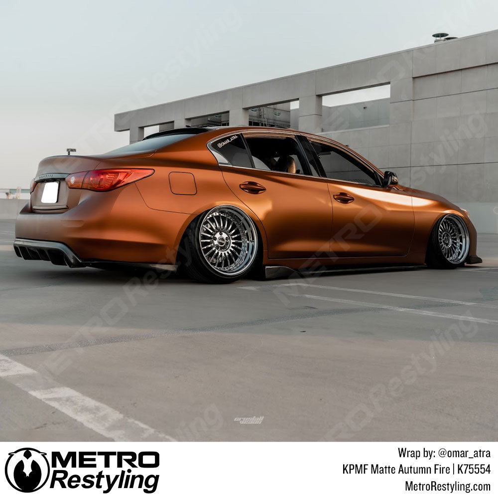 Matte Autumn Fire Vinyl Wrap