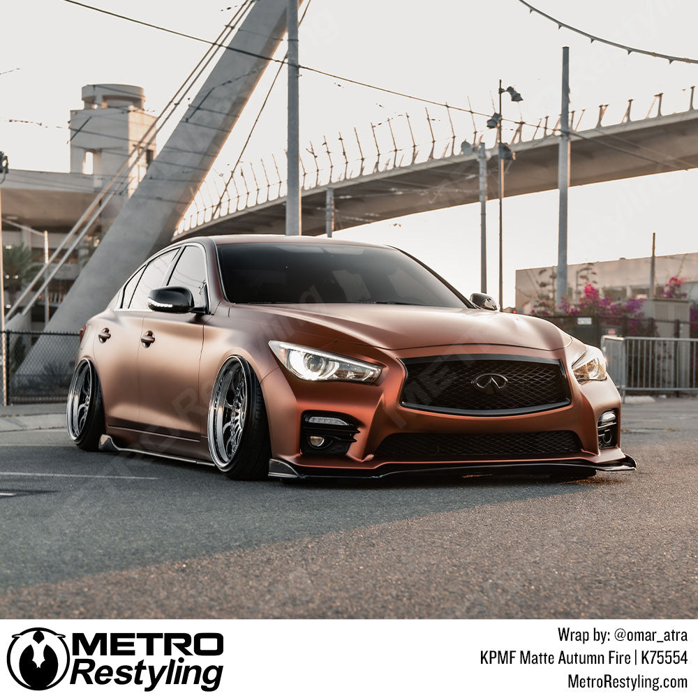 Matte Autumn Fire Vinyl Wrap