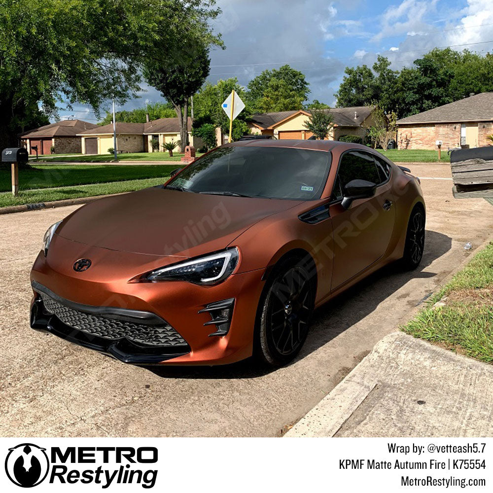 Matte Autumn Fire Vinyl Wrap
