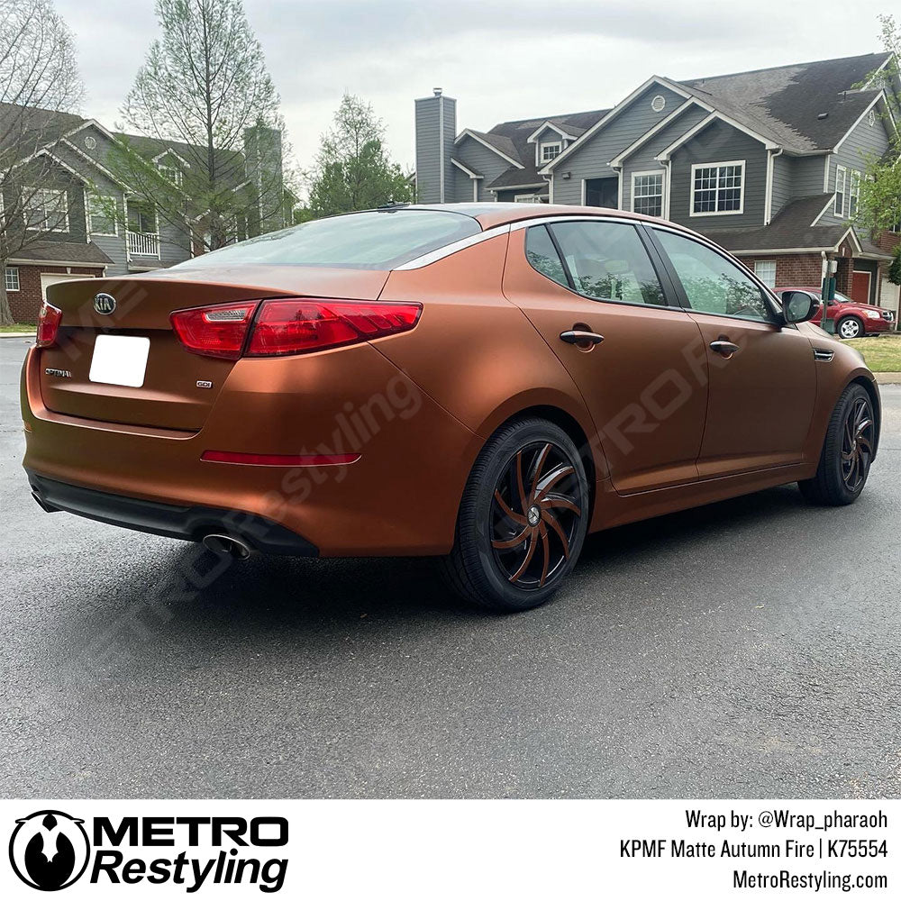 Matte Autumn Fire Kia Wrap