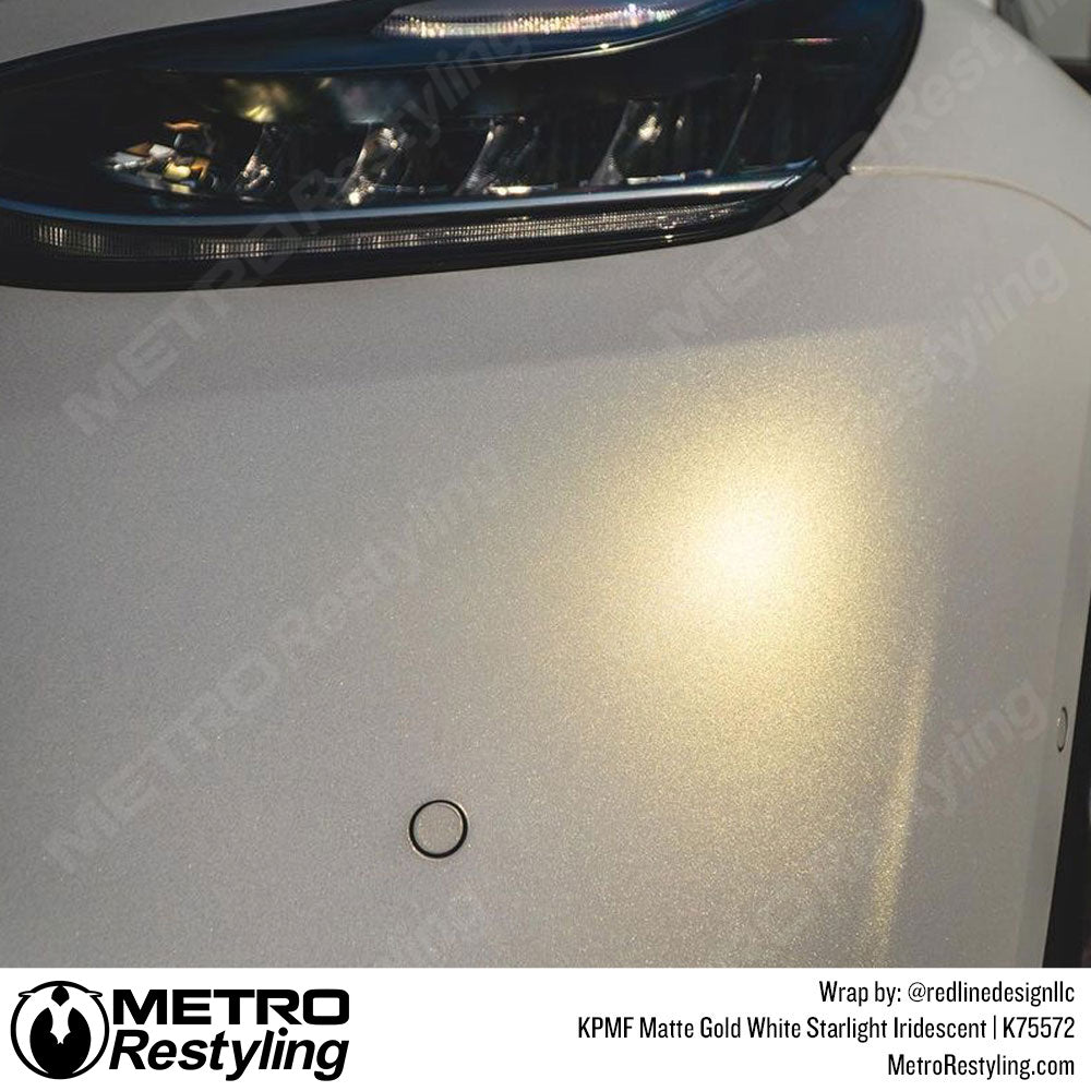 Matte Gold White Starlight Iridescent Tesla