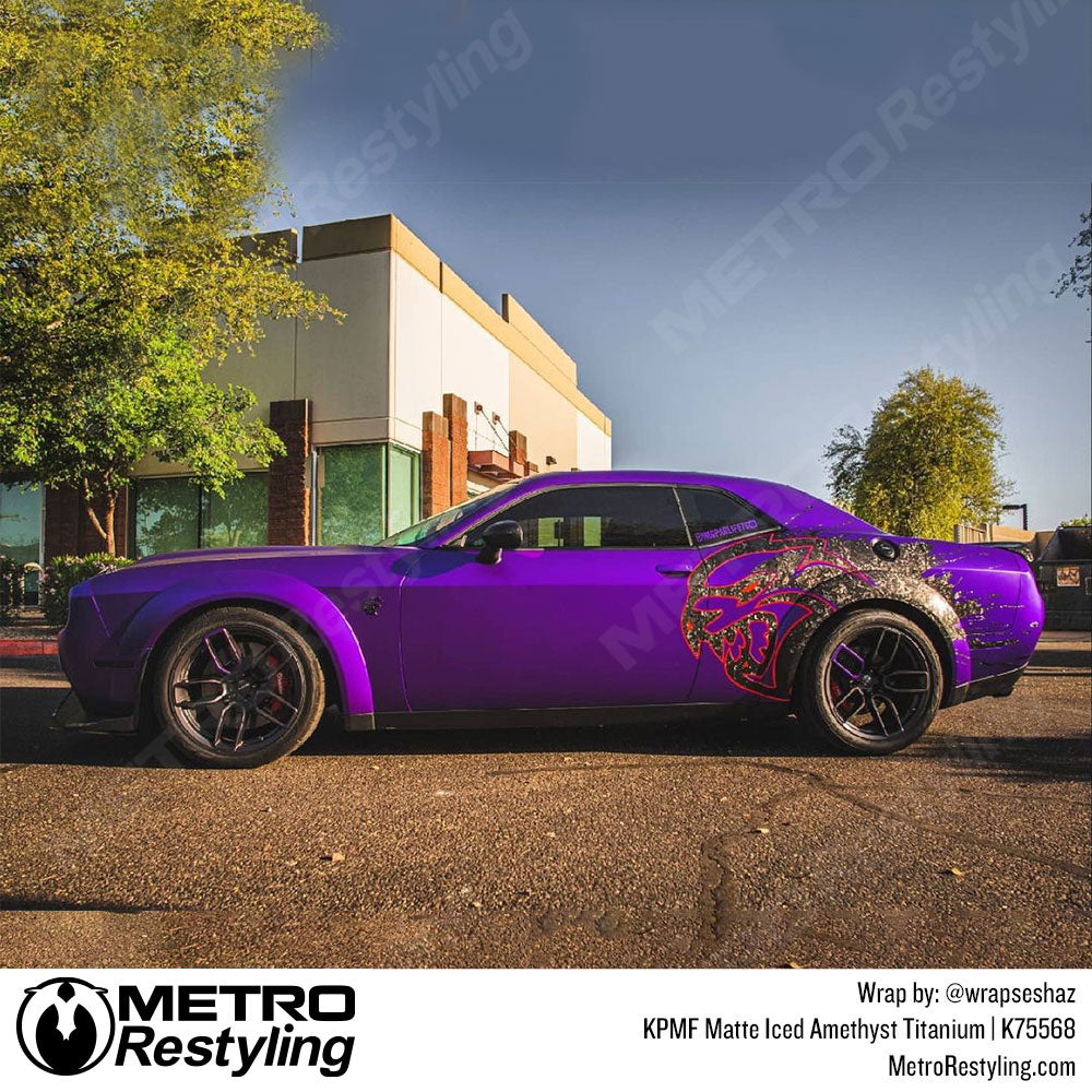 Matte Iced Amethyst Titanium purple vinyl