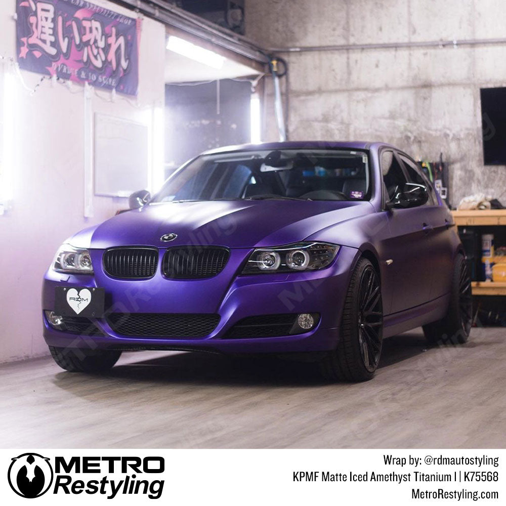 Matte Iced Amethyst Titanium BMW Vinyl