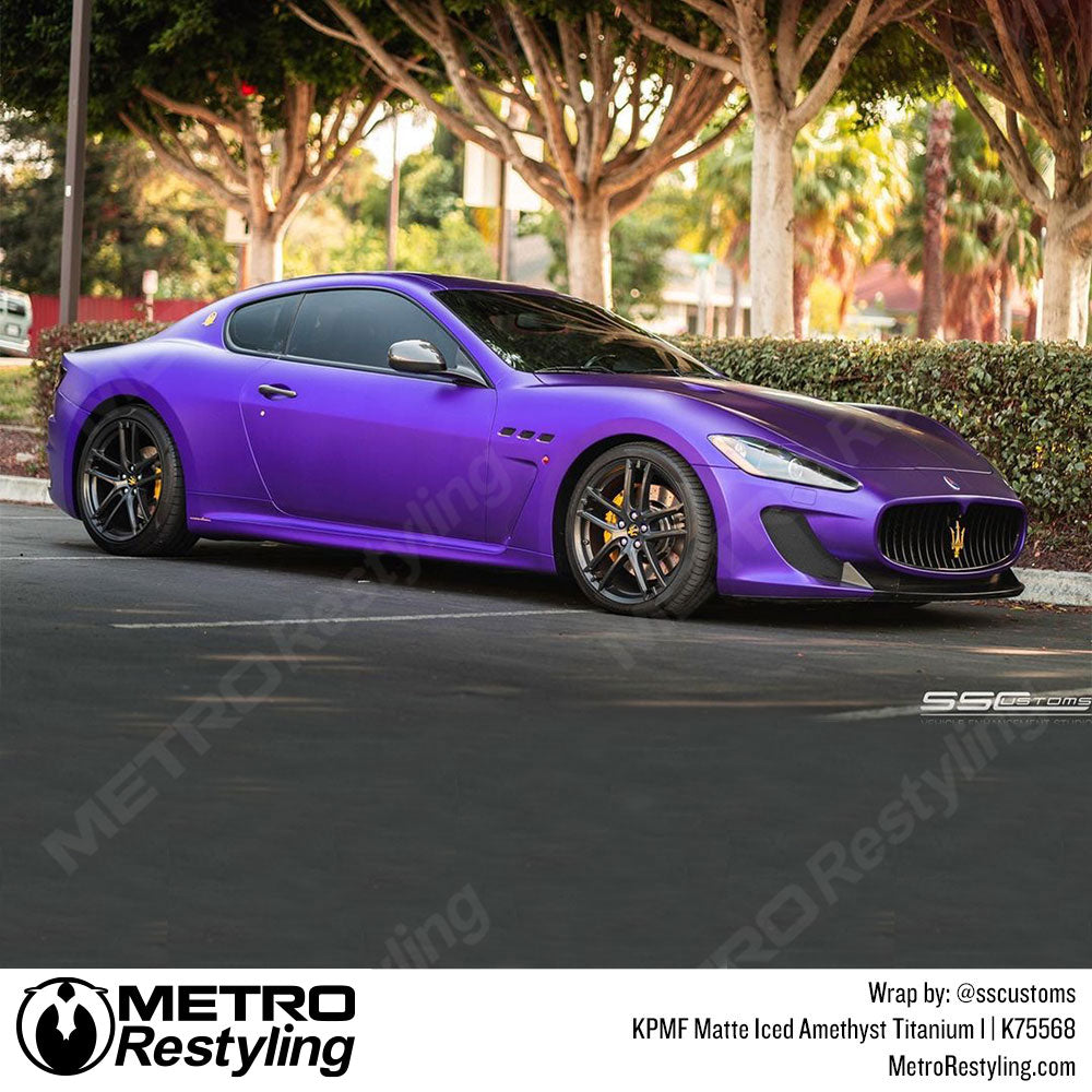 Matte Iced Amethyst Titanium Maserati Vinyl