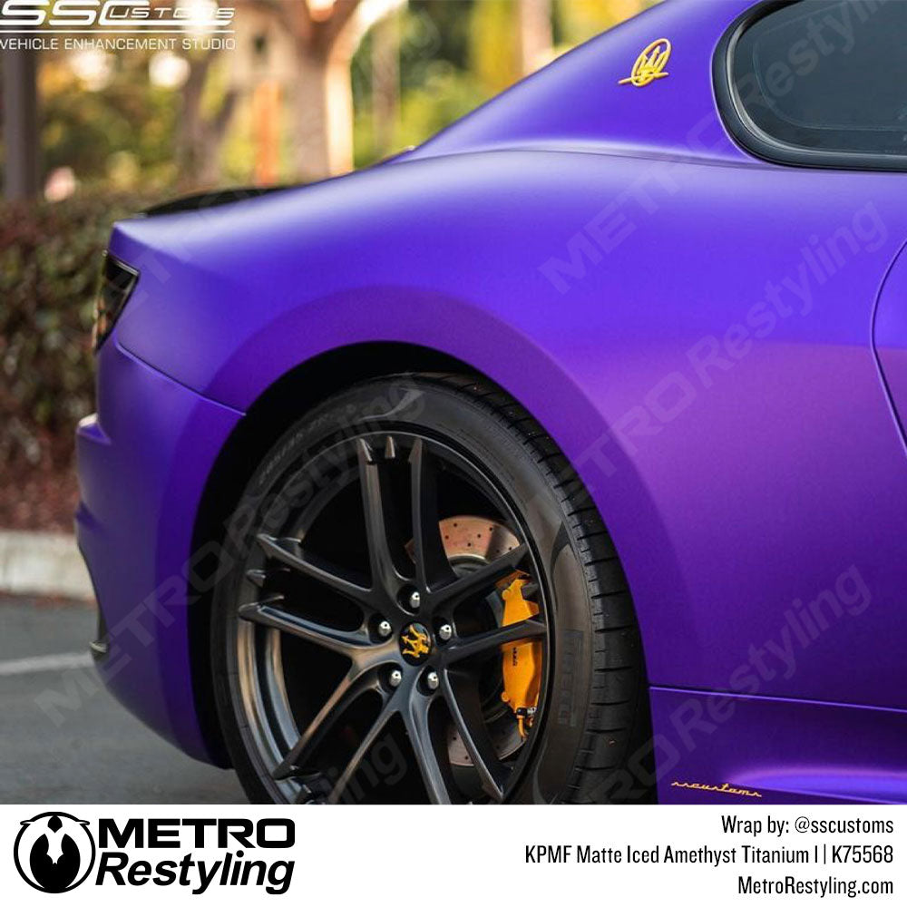 Matte Iced Amethyst Titanium Maserati Vinyl