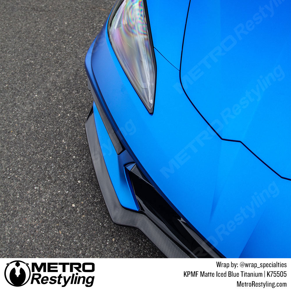 Matte Iced Blue Titanium Corvette