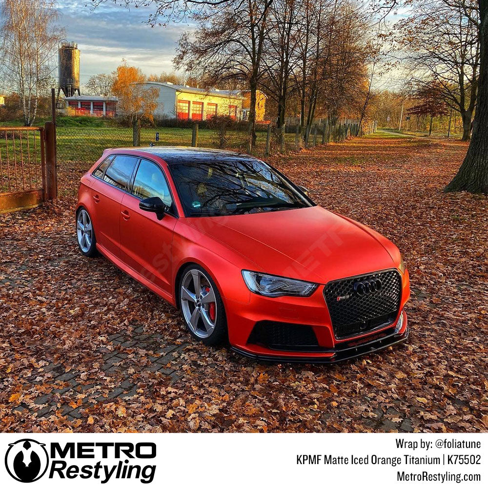 Matte Iced Orange audi Vinyl Wrap