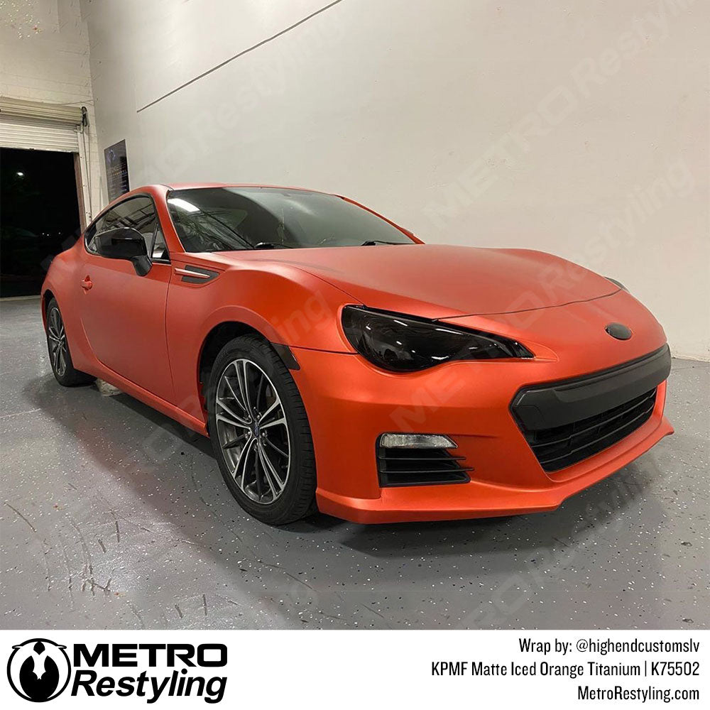 Matte Iced Orange Vinyl Wrap